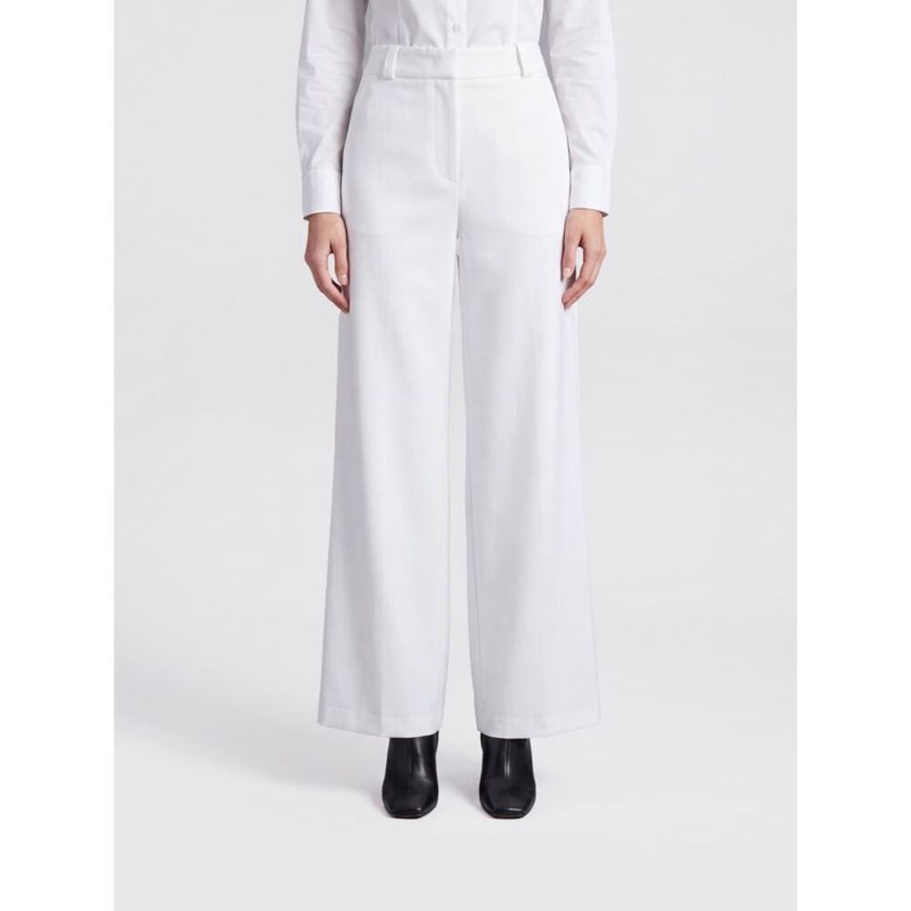 Tailored High-Waisted Wide-Leg Trousers Giorgio Armani In Pure Silk